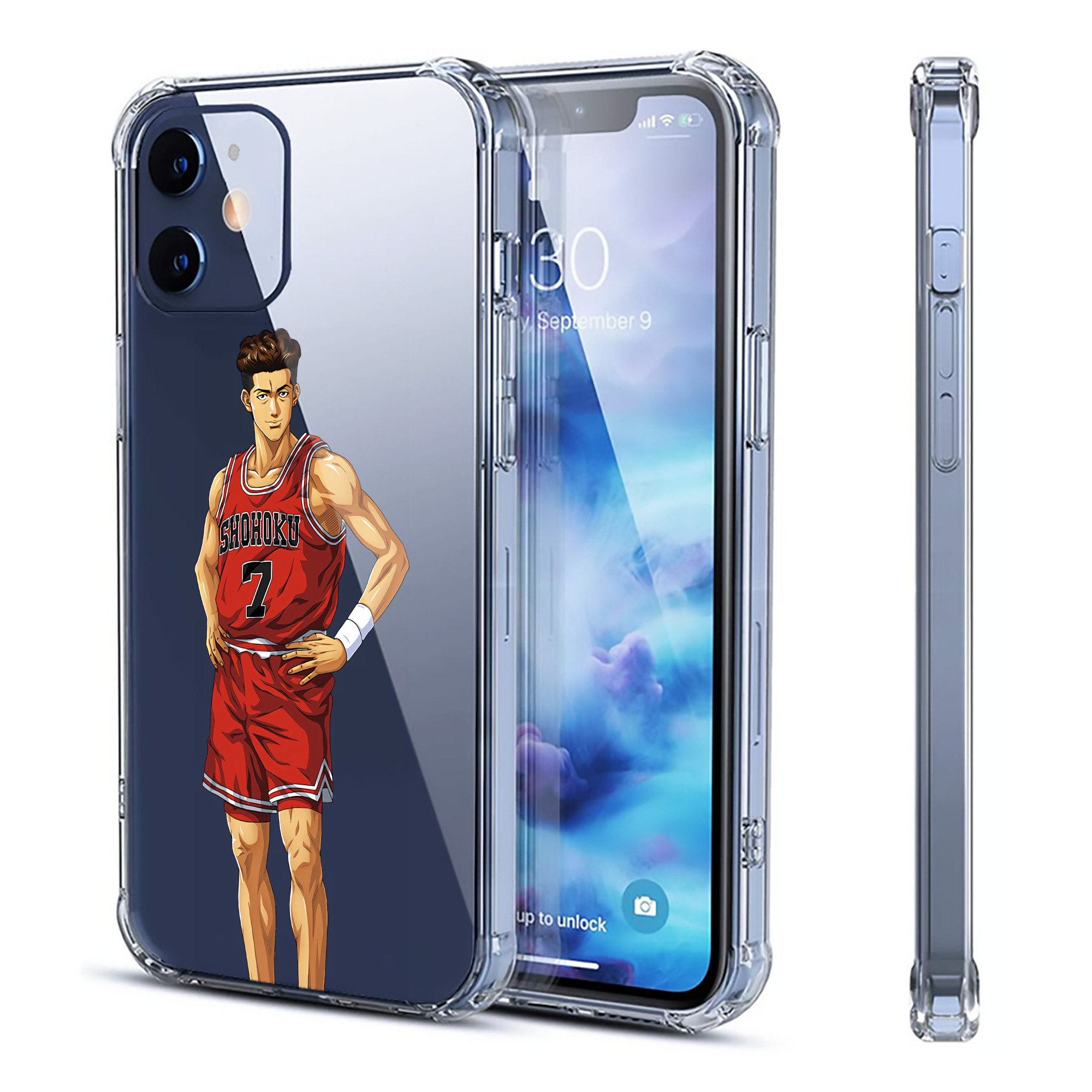（画像用） SLAM DUNK／スラムダンク 【iPhone 12シリーズ対応】透明スマホケース（クリアソフトケース）